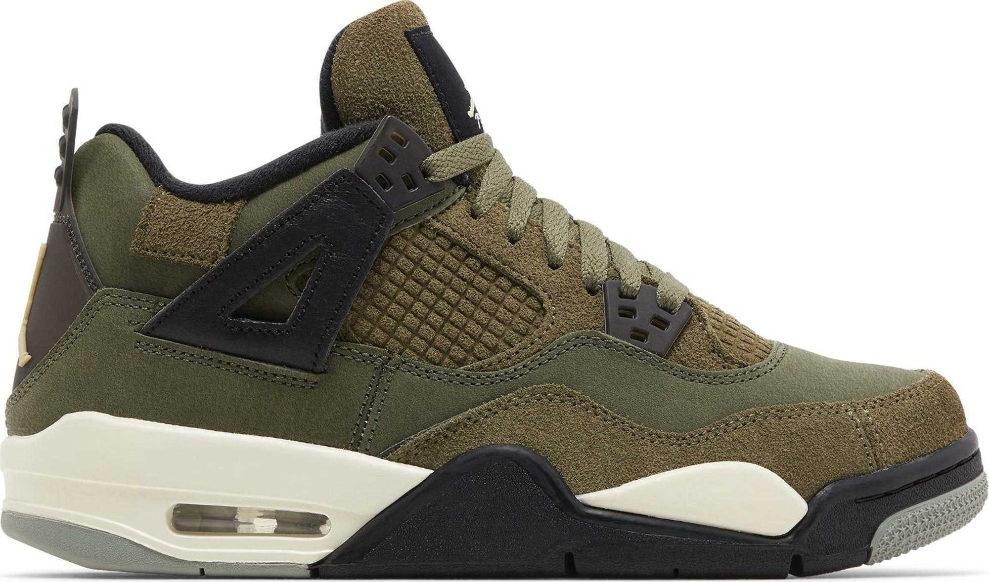 [FB9928-200] Grade School Air Jordan Retro 4 SE 'Craft Medium Olive' (GS)