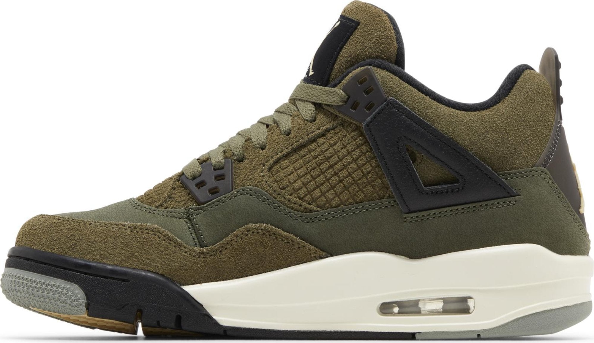 [FB9928-200] Grade School Air Jordan Retro 4 SE 'Craft Medium Olive' (GS)