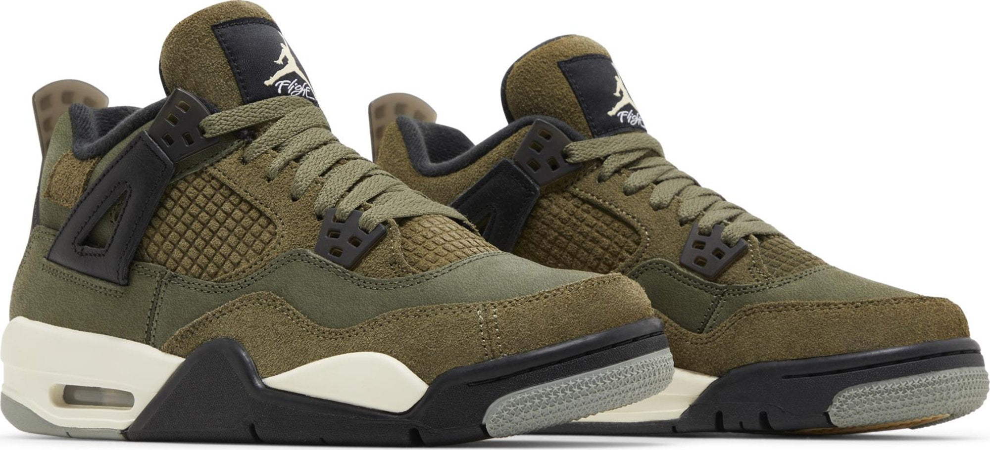 [FB9928-200] Grade School Air Jordan Retro 4 SE 'Craft Medium Olive' (GS)