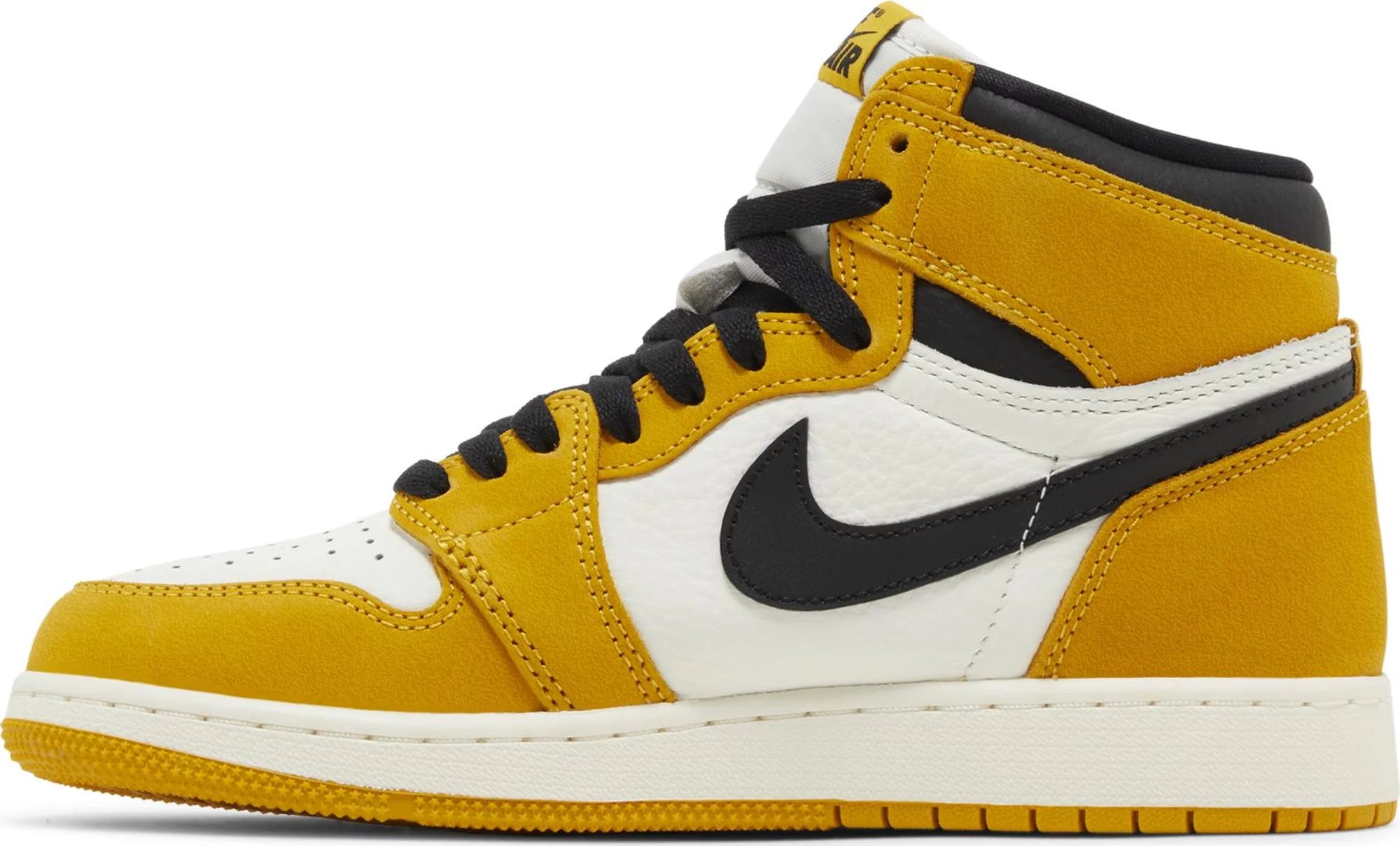 [FD1437-701] Grade School Air Jordan Retro 1 High OG "Yellow Ochre"