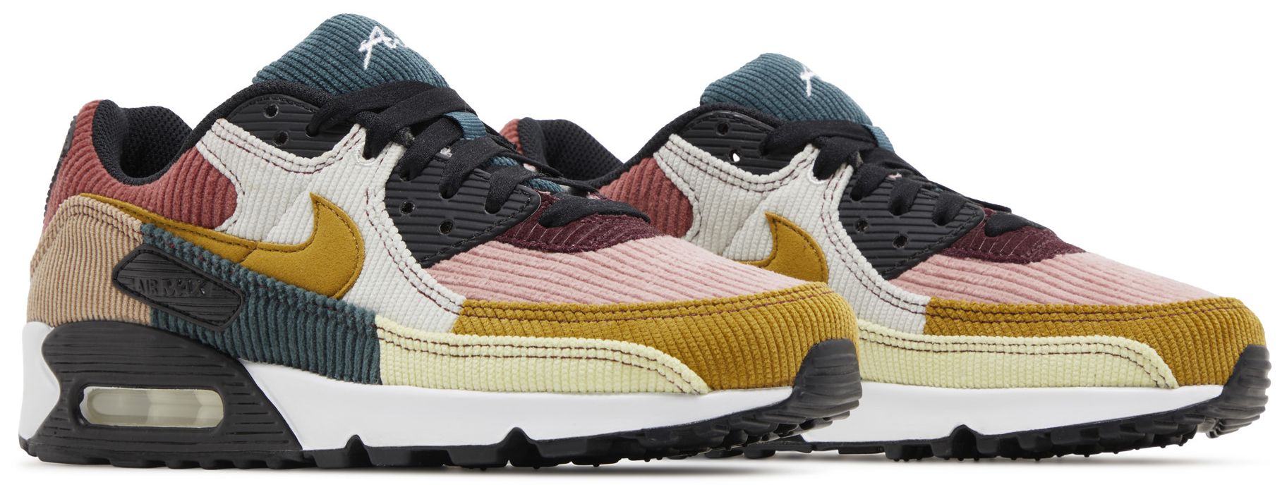 [FB8455-001] WOMENS NIKE AIR MAX 90 'MULTI-CORDUROY'