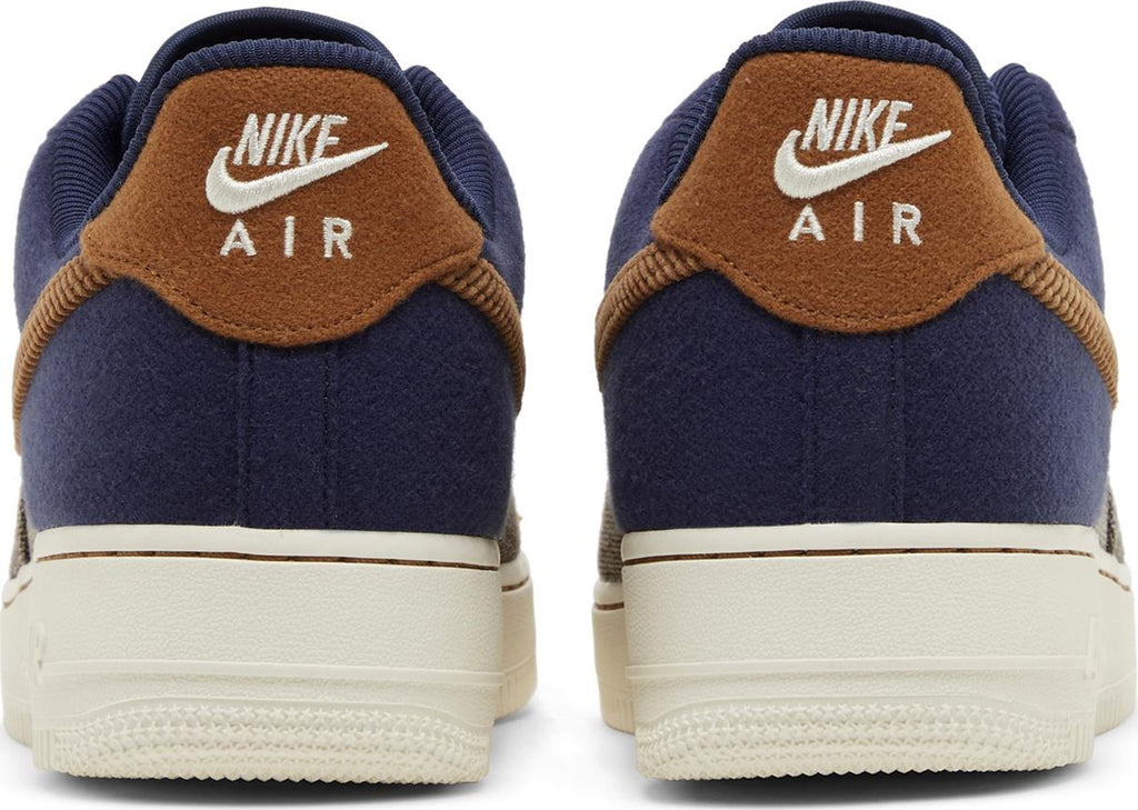 [FQ8744-410] Mens Nike AIR FORCE 1 LOW '07 PRM 'TWEED MIDNIGHT NAVY CORDUROY'