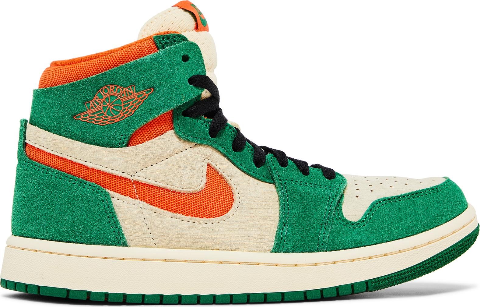 [DV1305-308] Womens Air Jordan RETRO 1 HIGH ZOOM AIR CMFT 2 'PINE GREEN ORANGE'