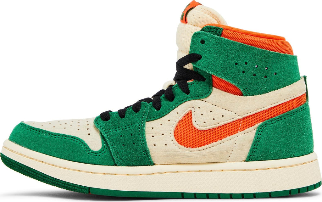 [DV1305-308] Womens Air Jordan RETRO 1 HIGH ZOOM AIR CMFT 2 'PINE GREEN ORANGE'