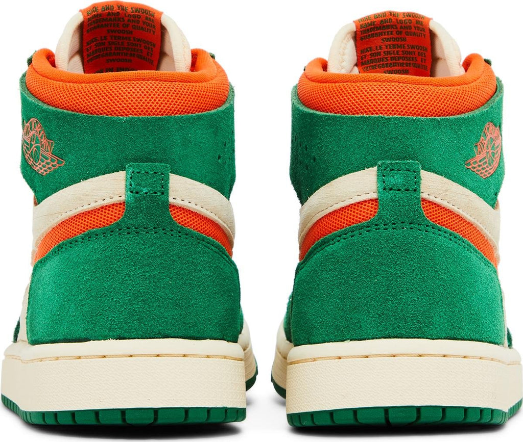 [DV1305-308] Womens Air Jordan RETRO 1 HIGH ZOOM AIR CMFT 2 'PINE GREEN ORANGE'