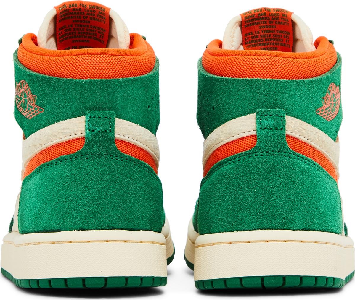 [DV1305-308] Womens Air Jordan RETRO 1 HIGH ZOOM AIR CMFT 2 'PINE GREEN ORANGE'