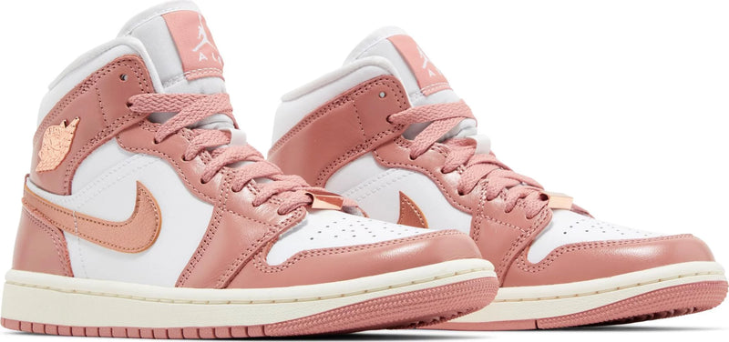 [FB9892-670] Womens Air Jordan Retro 1 MID SE 'Red Stardust'