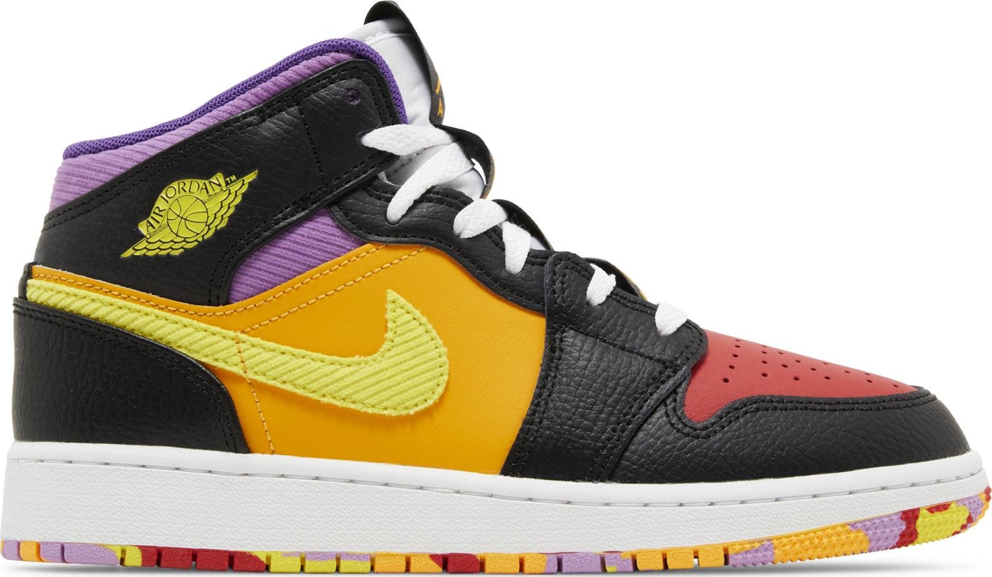 [FD1317-007] Grade School Air Jordan Retro 1 Mid SS 'Six Championships' (GS)