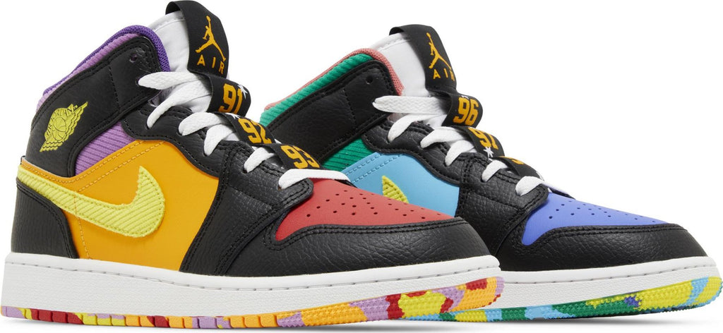 [FD1317-007] Grade School Air Jordan Retro 1 Mid SS 'Six Championships' (GS)