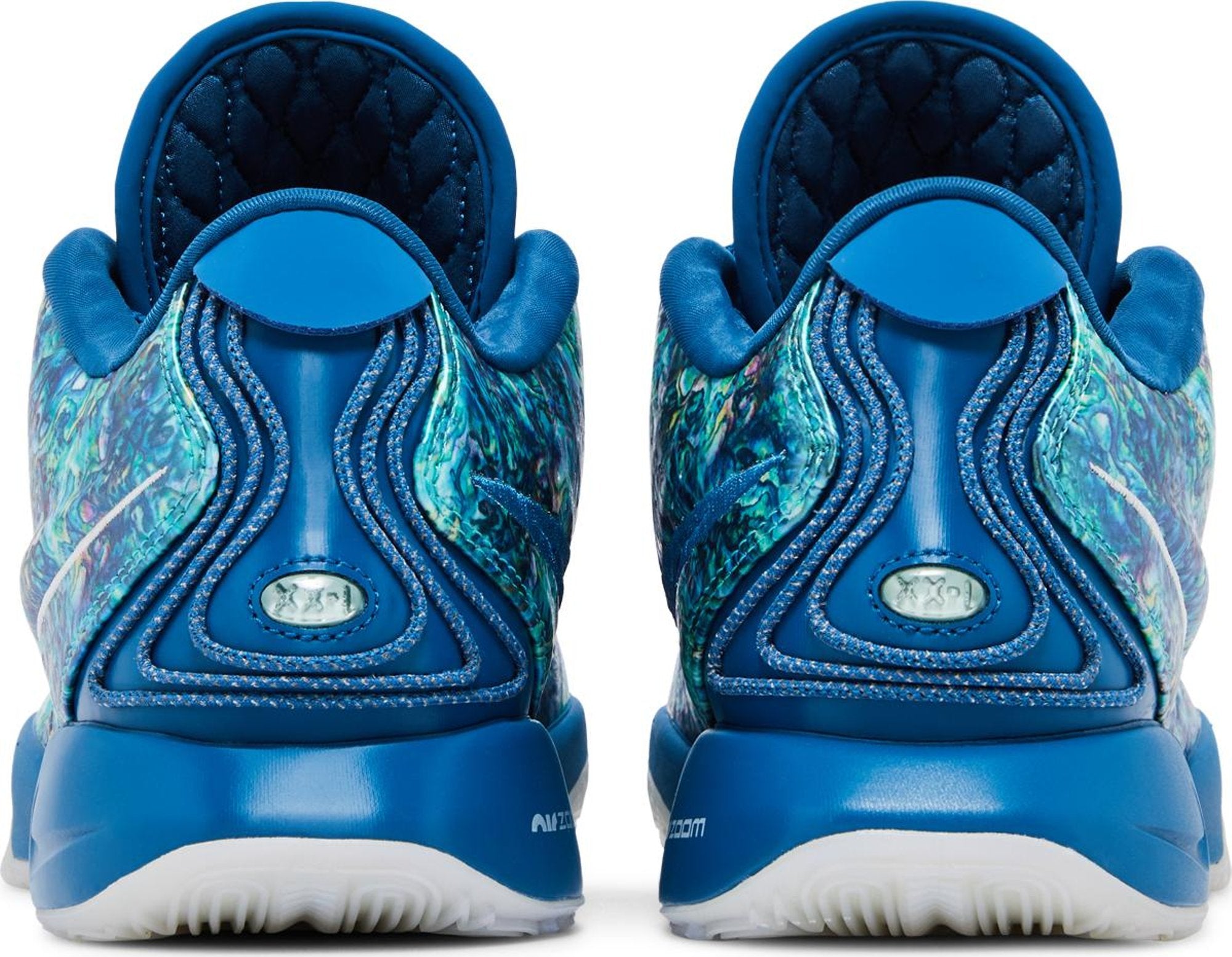 [FN0708-400] MENS NIKE LEBRON XXI "ABALONE" - INDUSTRIAL BLUE/METALLIC SILVER