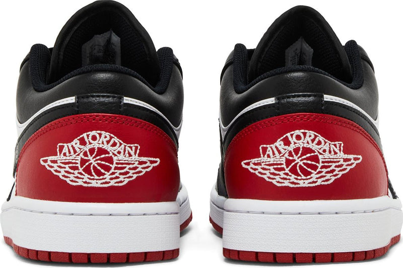 [553558-161] Mens Air Jordan Retro 1 Low 'Bred Toe 2.0'
