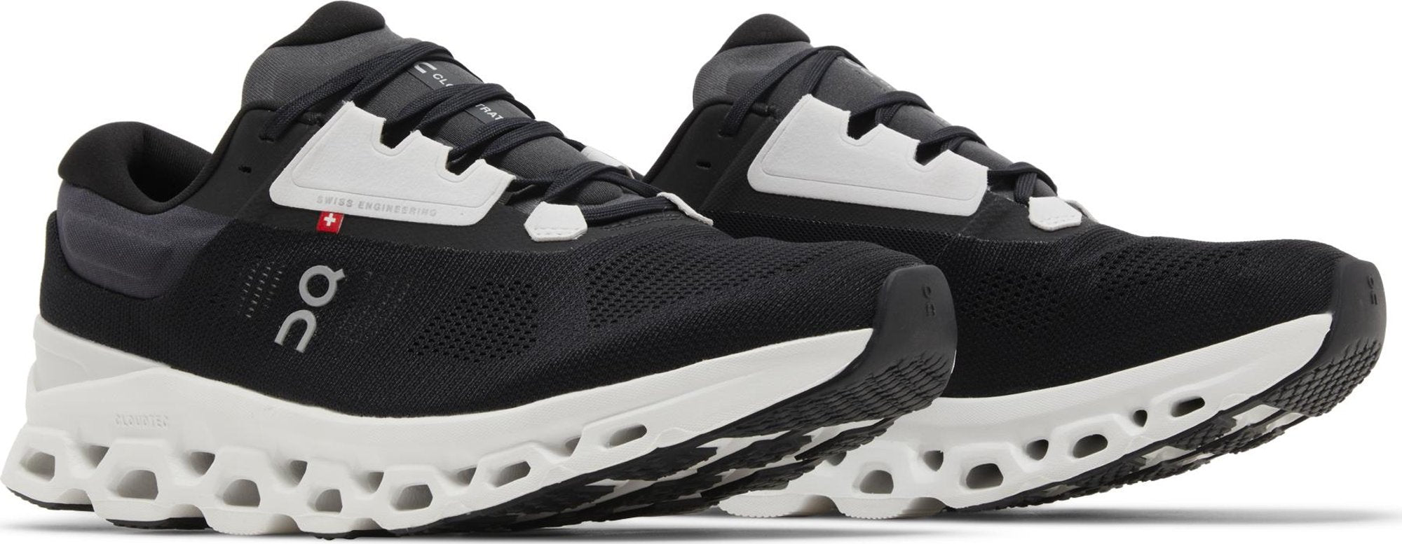 [3MD30111197] Mens On CLOUDSTRATUS 3 'BLACK FROST'