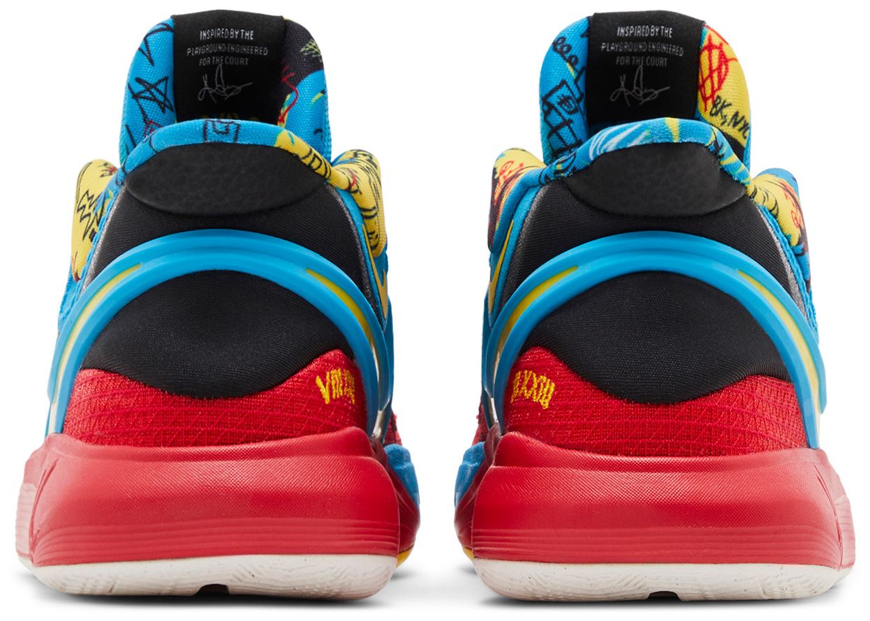 [DQ8080-012] GRADE SCHOOL NIKE KYRIE 8 GO SE 'BLACK BLUE TOUR YELLOW' (GS)