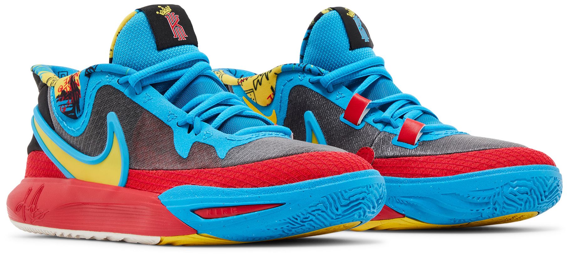 [DQ8080-012] GRADE SCHOOL NIKE KYRIE 8 GO SE 'BLACK BLUE TOUR YELLOW' (GS)