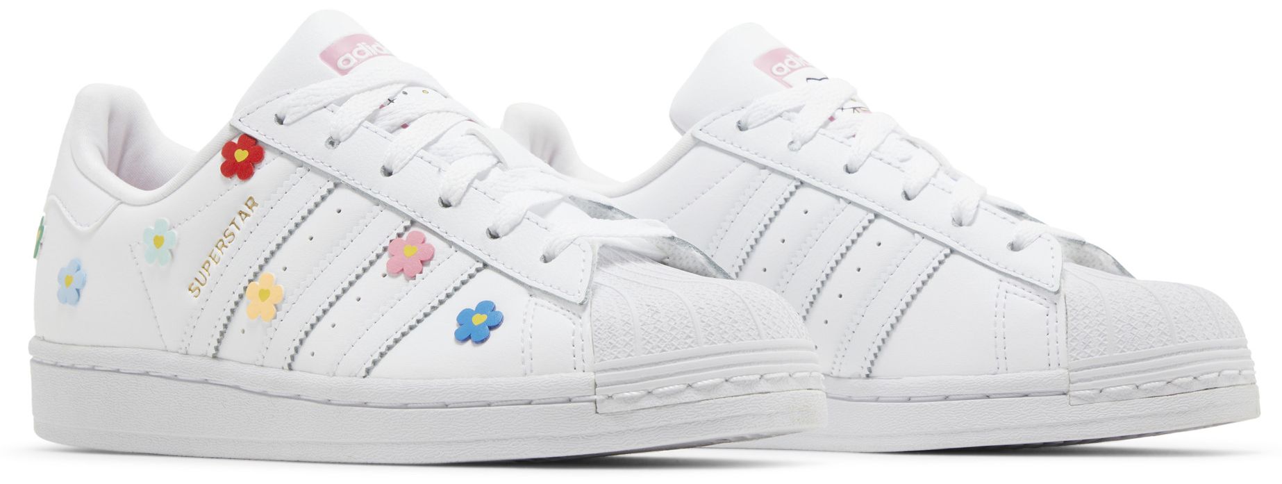 [ID7279] YOUTH ADIDAS SUPERSTAR 'HELLO KITTY FLOWERS'