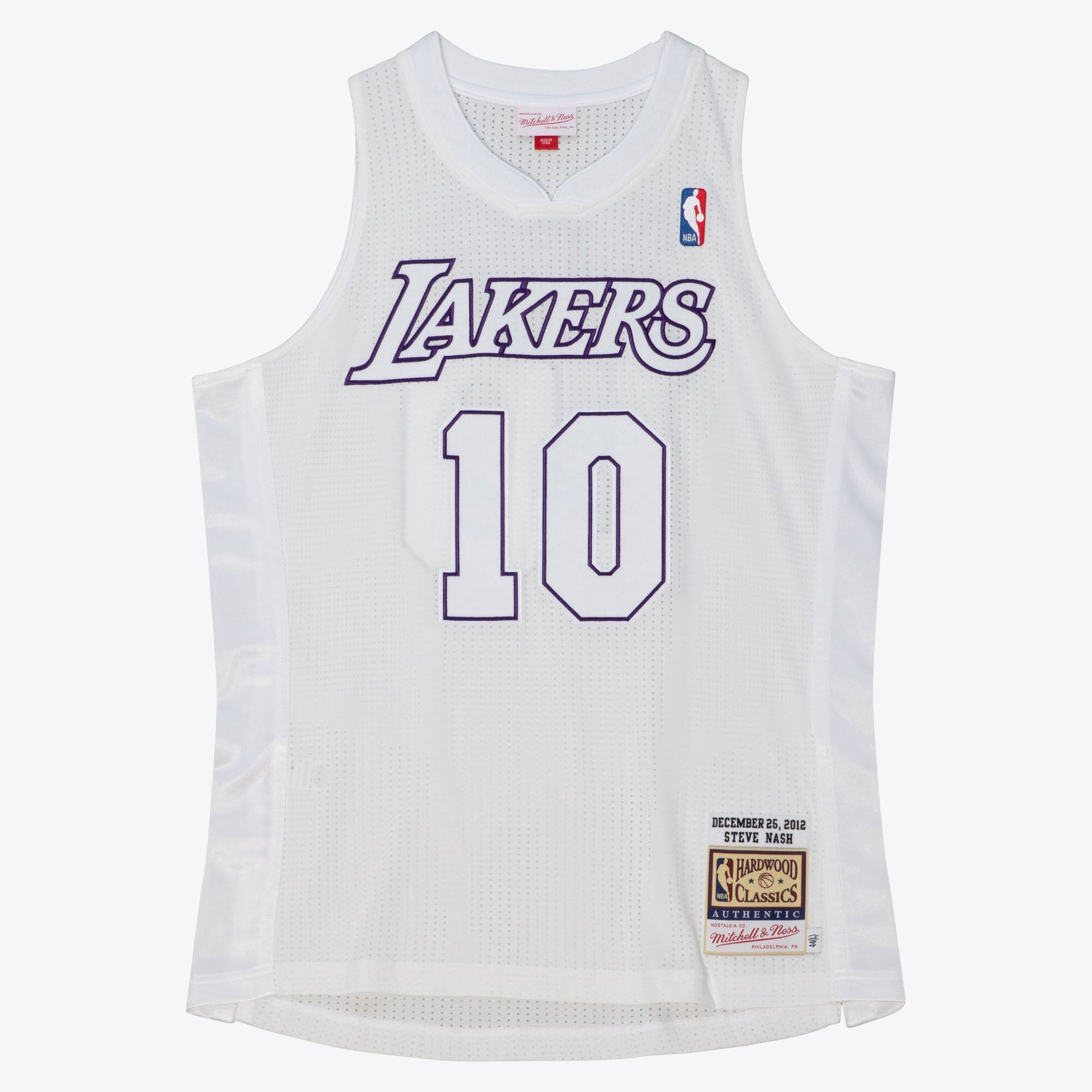 Mens Mitchell & Ness NBA CHRISTMAS DAY JERSEY LAKERS 2012 STEVE NASH