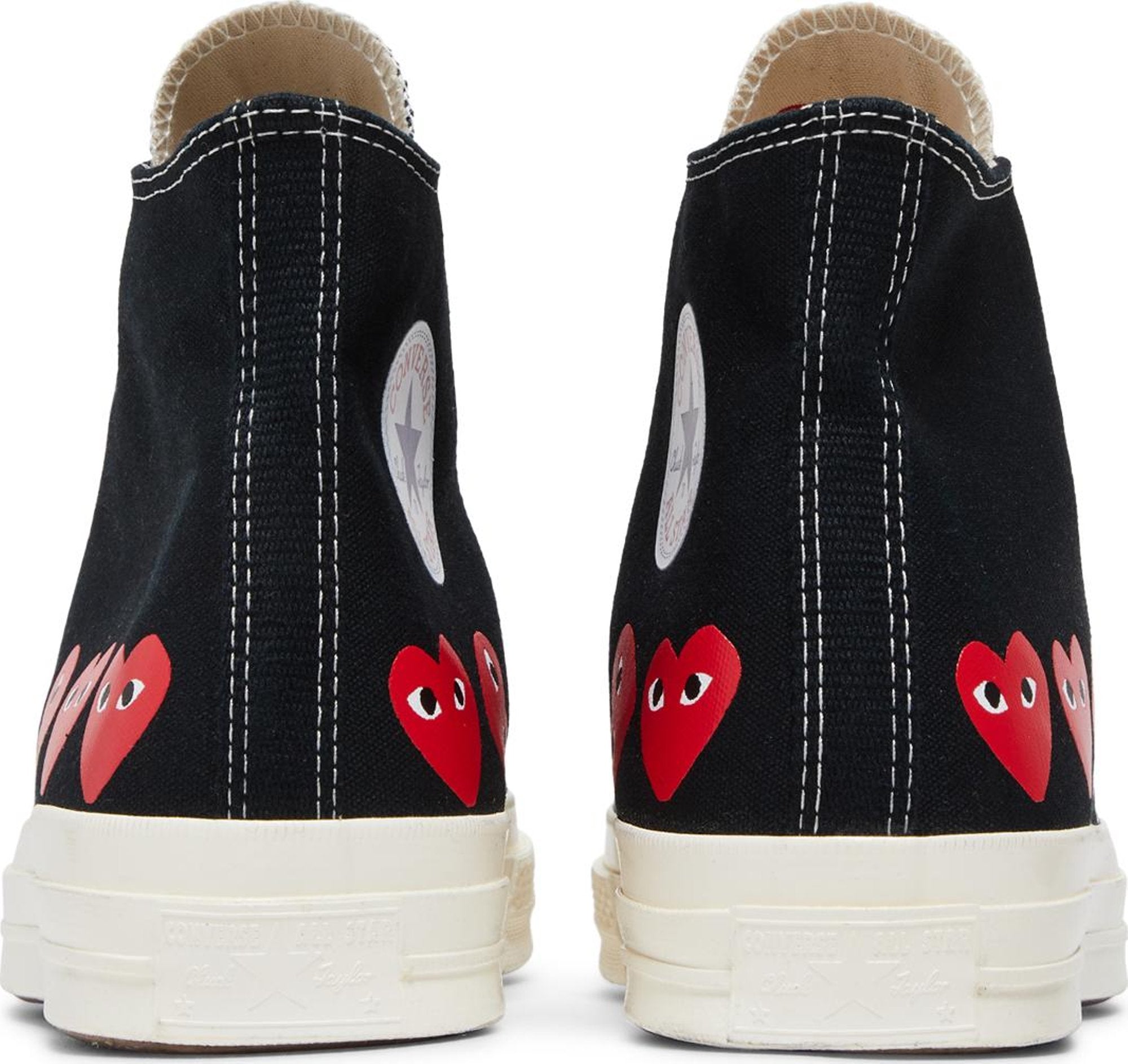 [A08147C] Mens Converse Chuck Taylor All Star 70 Hi 'Comme des Garcons PLAY Multi-Heart Black'