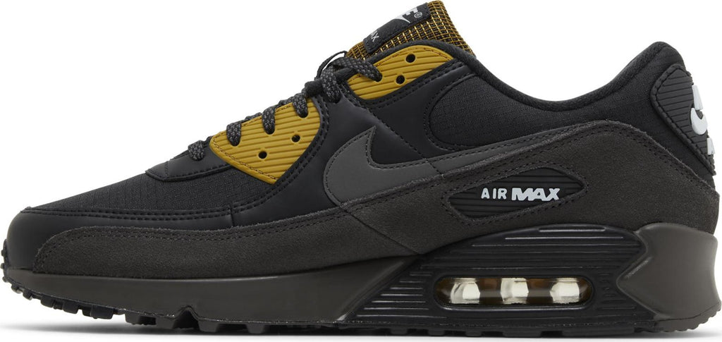 [FB9657-001] MENS NIKE AIR MAX 90 'BLACK BRONZINE' - BLACK/BRONZINE/BLUE TINT/MEDIUM ASH