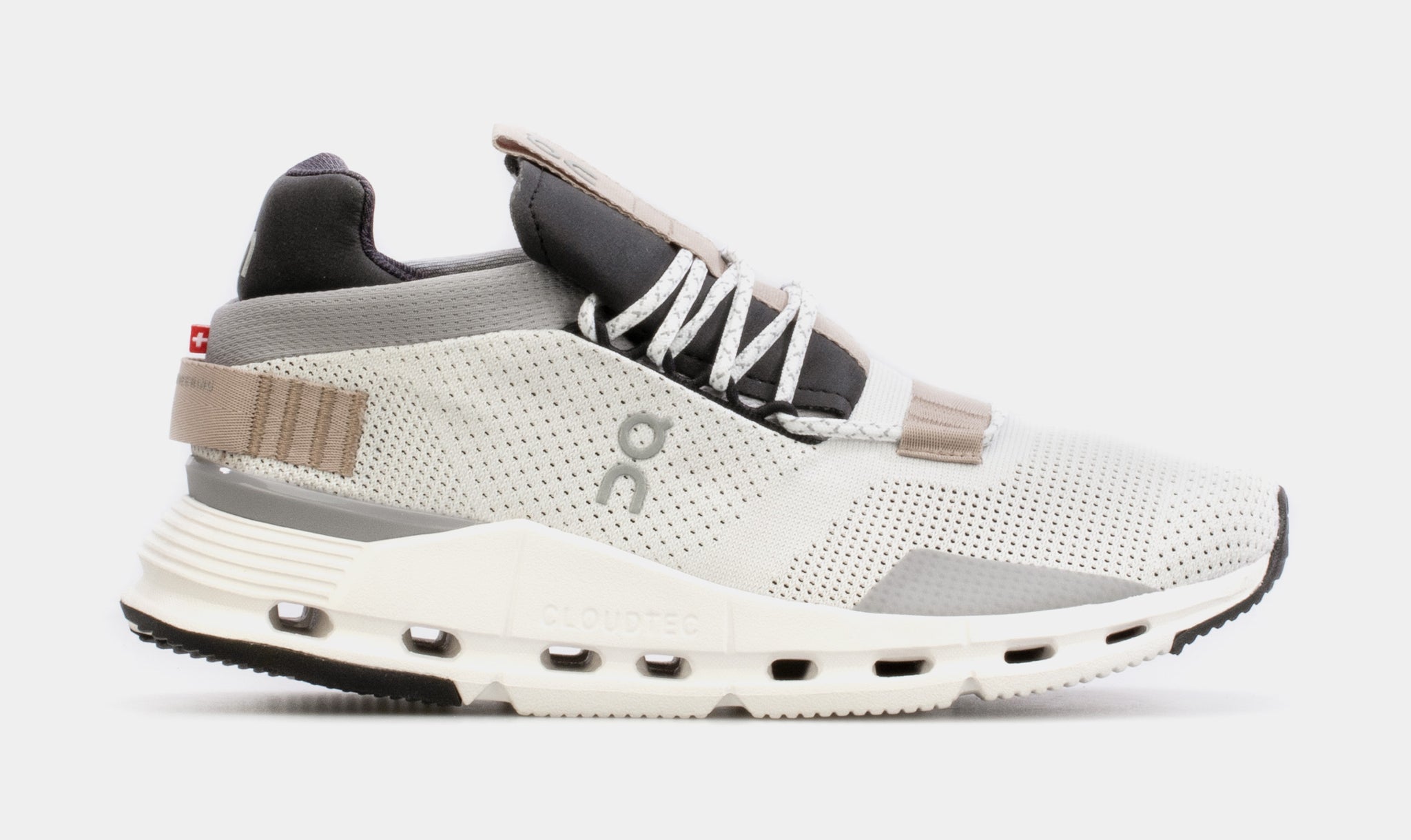 [26.98488] Womens On Running RUNNING CLOUDNOVA 'WHITE SAND (WOMEN'S)'