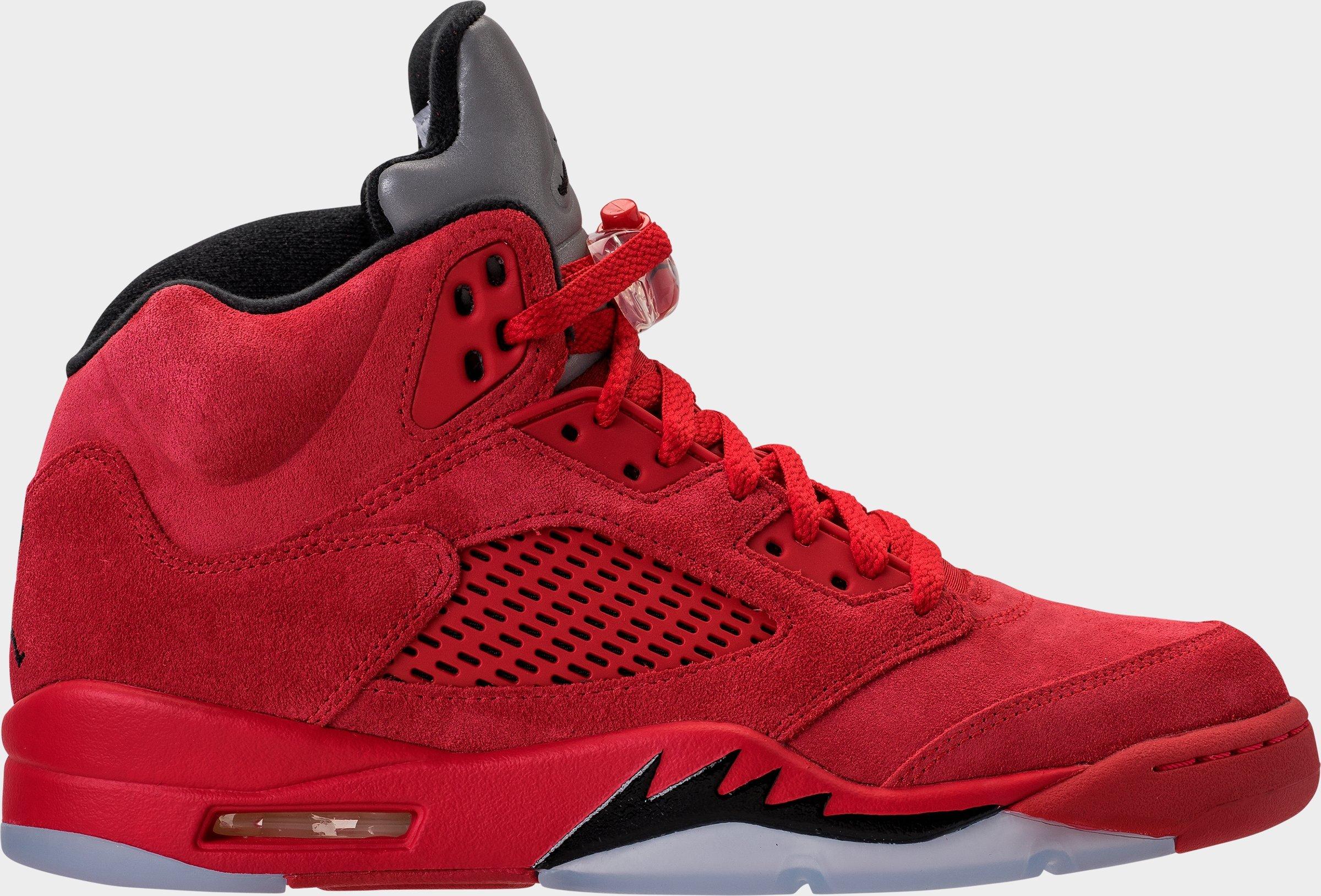 [136027-602] MENS AIR JORDAN RETRO 5 'RED SUEDE'