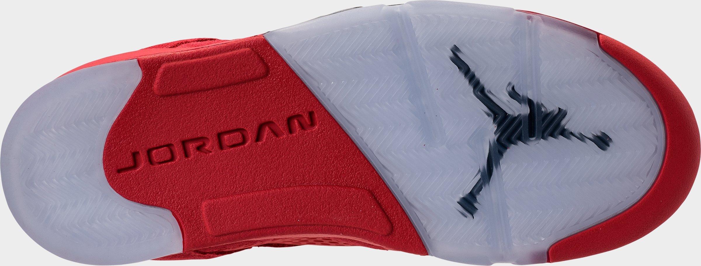 [136027-602] MENS AIR JORDAN RETRO 5 'RED SUEDE'