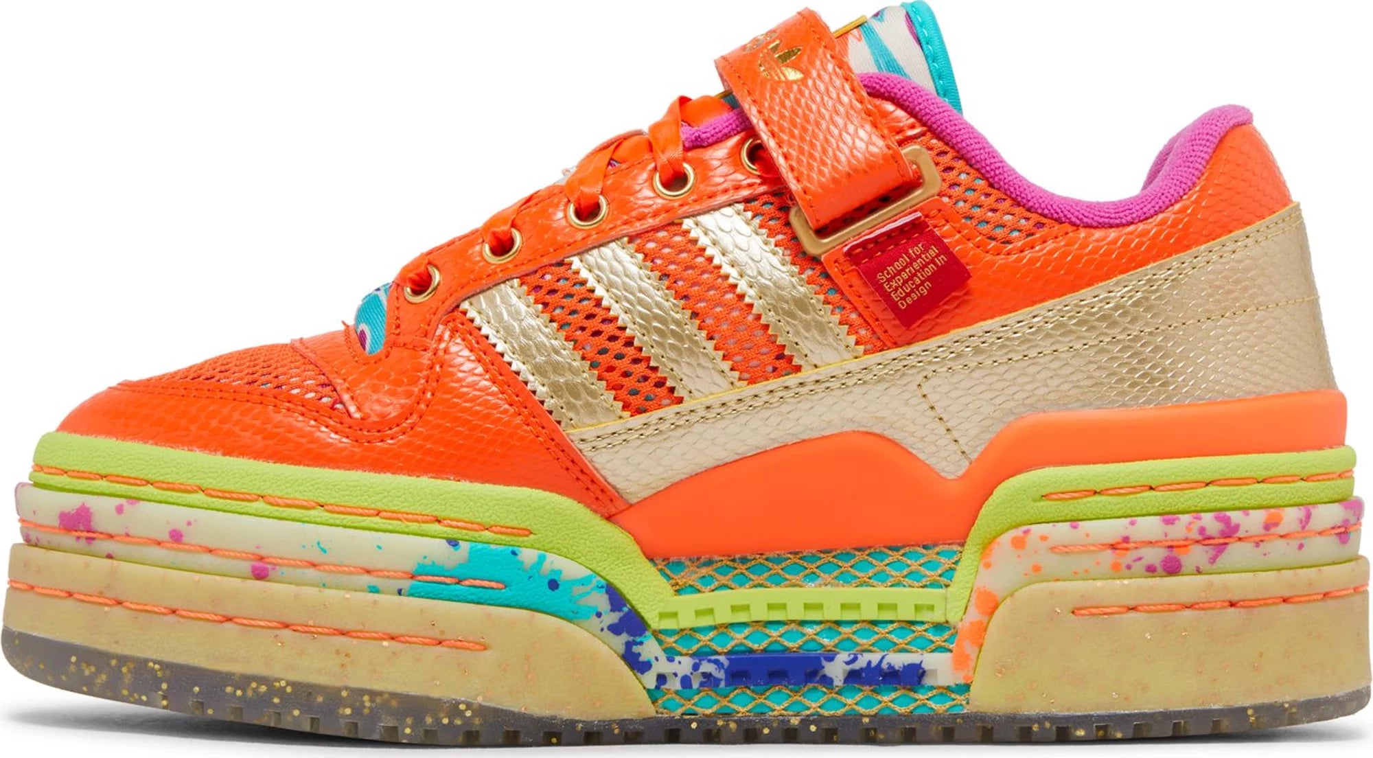 [ID8642] Womens Adidas FORUM TRIPLE PLATFORM LO
