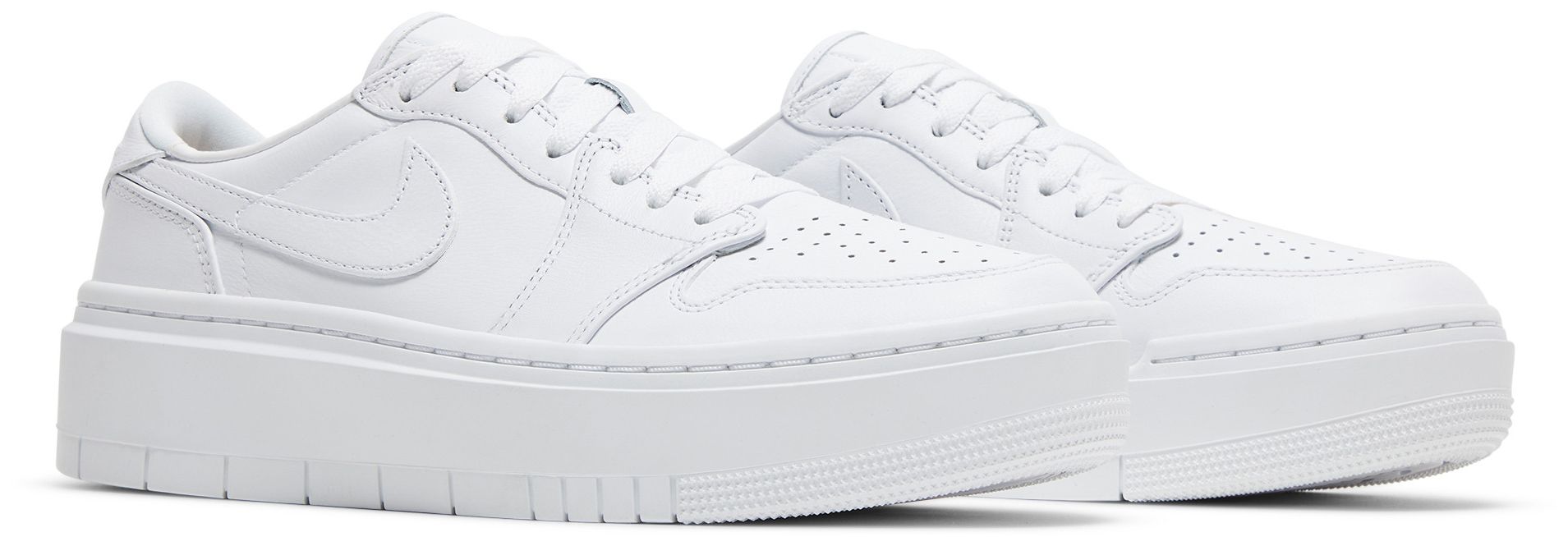 [DH7004-111] WOMENS AIR JORDAN RETRO 1 ELEVATE LOW 'TRIPLE WHITE'