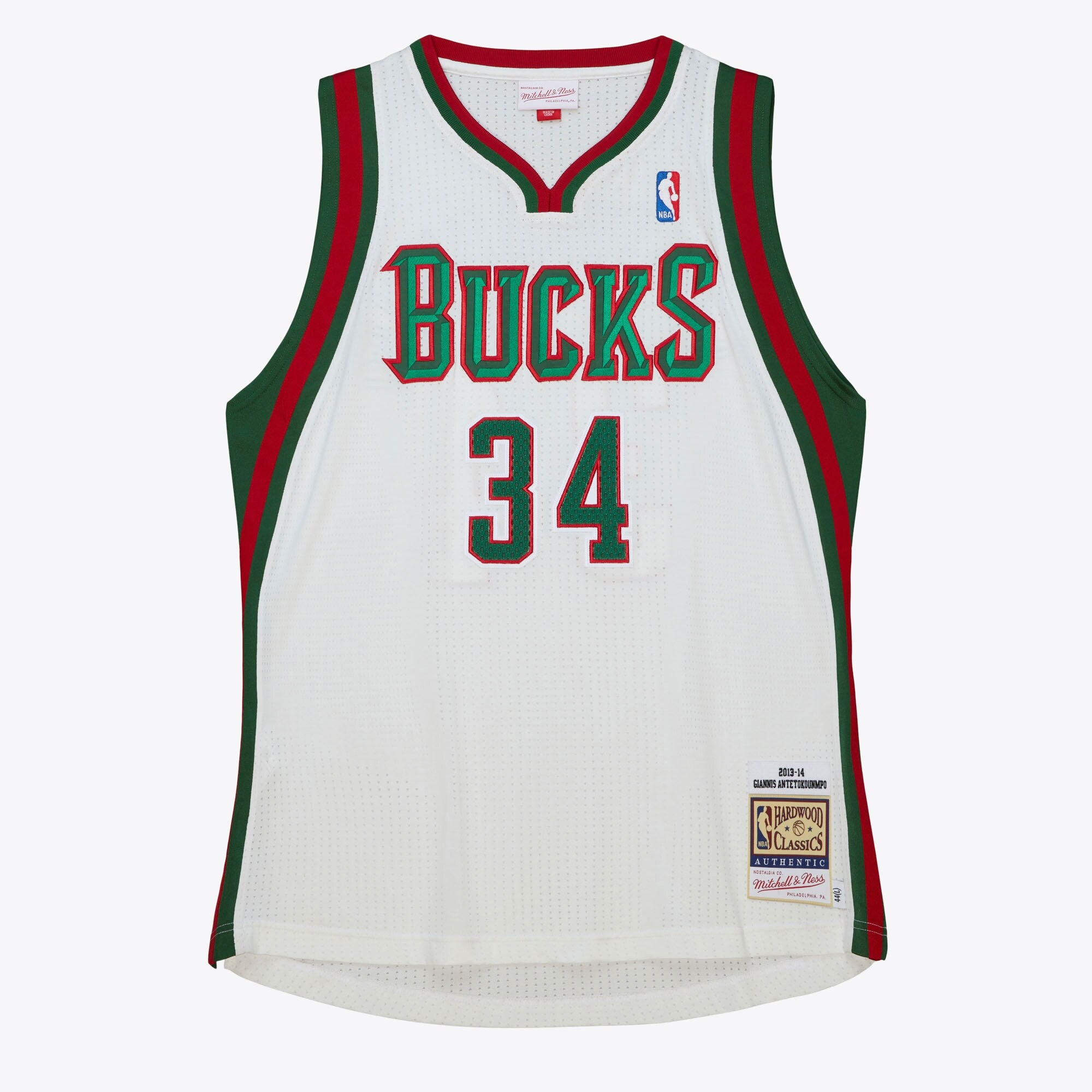 Mens Mitchell & Ness NBA HOME JERSEY BUCKS 2013 GIANNIS ANTETOKOUNMPO