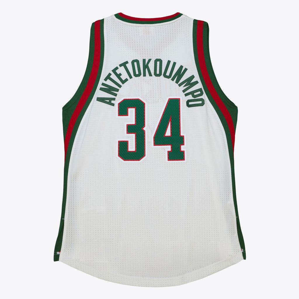 Mens Mitchell & Ness NBA HOME JERSEY BUCKS 2013 GIANNIS ANTETOKOUNMPO