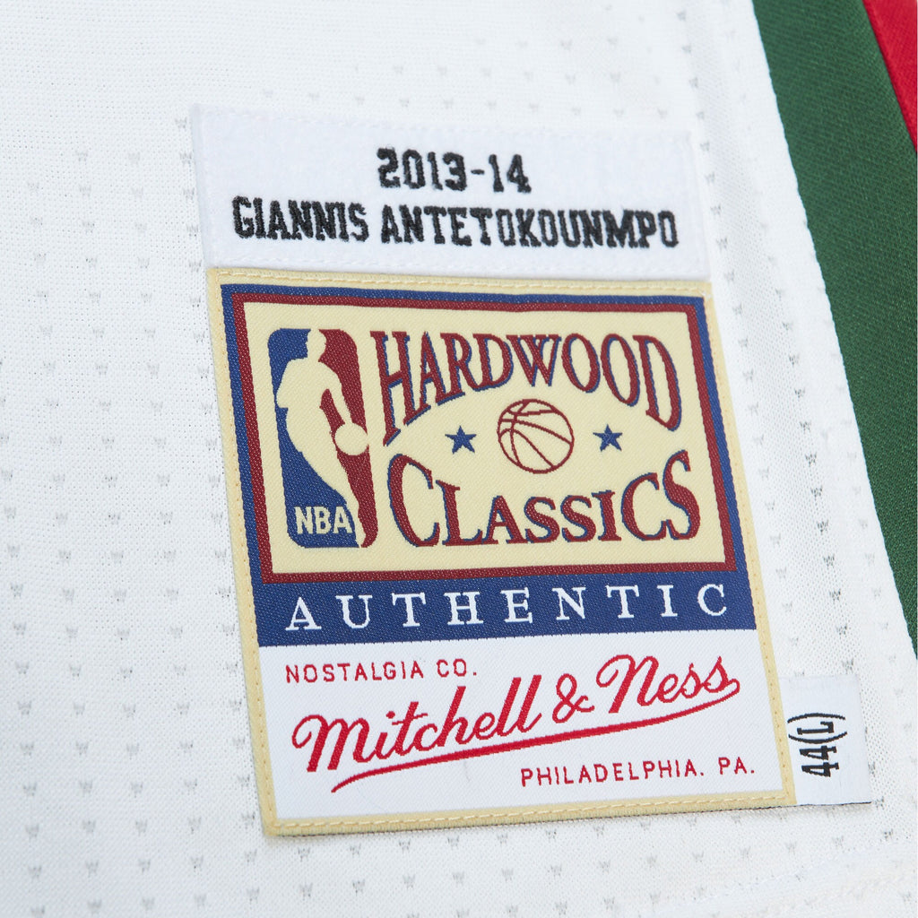 Mens Mitchell & Ness NBA HOME JERSEY BUCKS 2013 GIANNIS ANTETOKOUNMPO