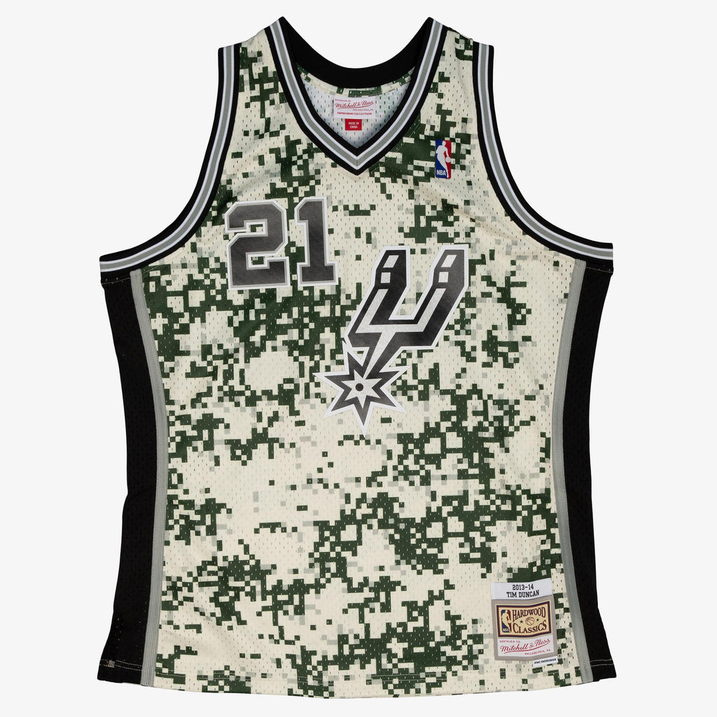 MENS MITCHELL & NESS NBA ALTERNATE JERSEY SPURS 2013 TIM DUNCAN