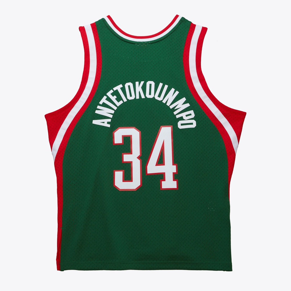 MENS MITCHELL & NESS NBA DARK JERSEY BUCKS 2013 GIANNIS ANTETOKOUNMPO
