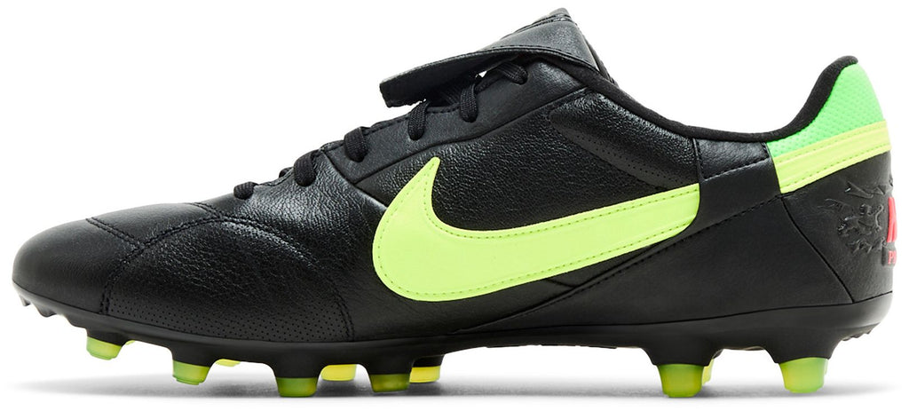 [HM0265-008] MENS NIKE PREMIER 3 LOW FG 'BLACK GREEN STRIKE'