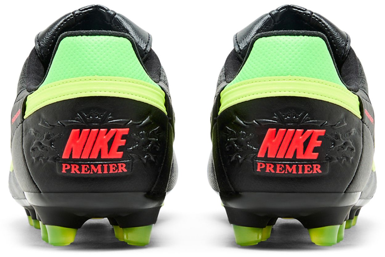 [HM0265-008] MENS NIKE PREMIER 3 LOW FG 'BLACK GREEN STRIKE'