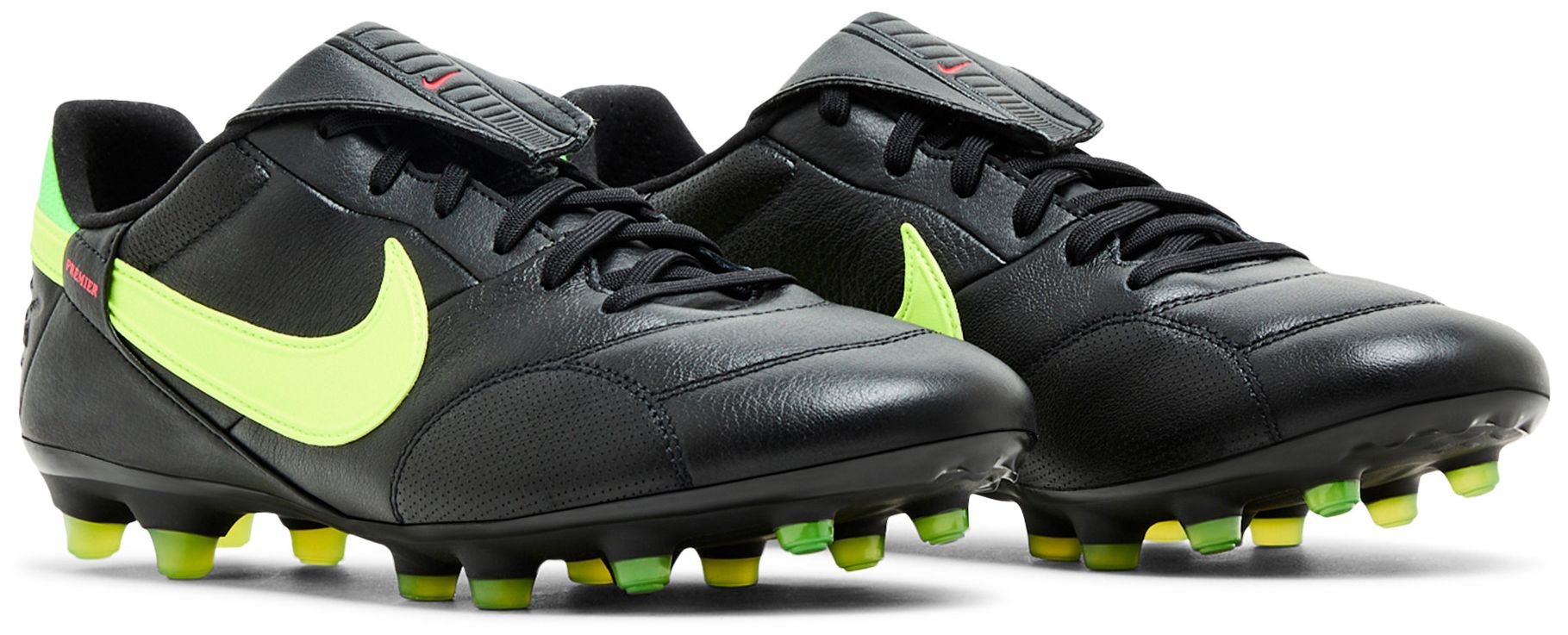[HM0265-008] MENS NIKE PREMIER 3 LOW FG 'BLACK GREEN STRIKE'