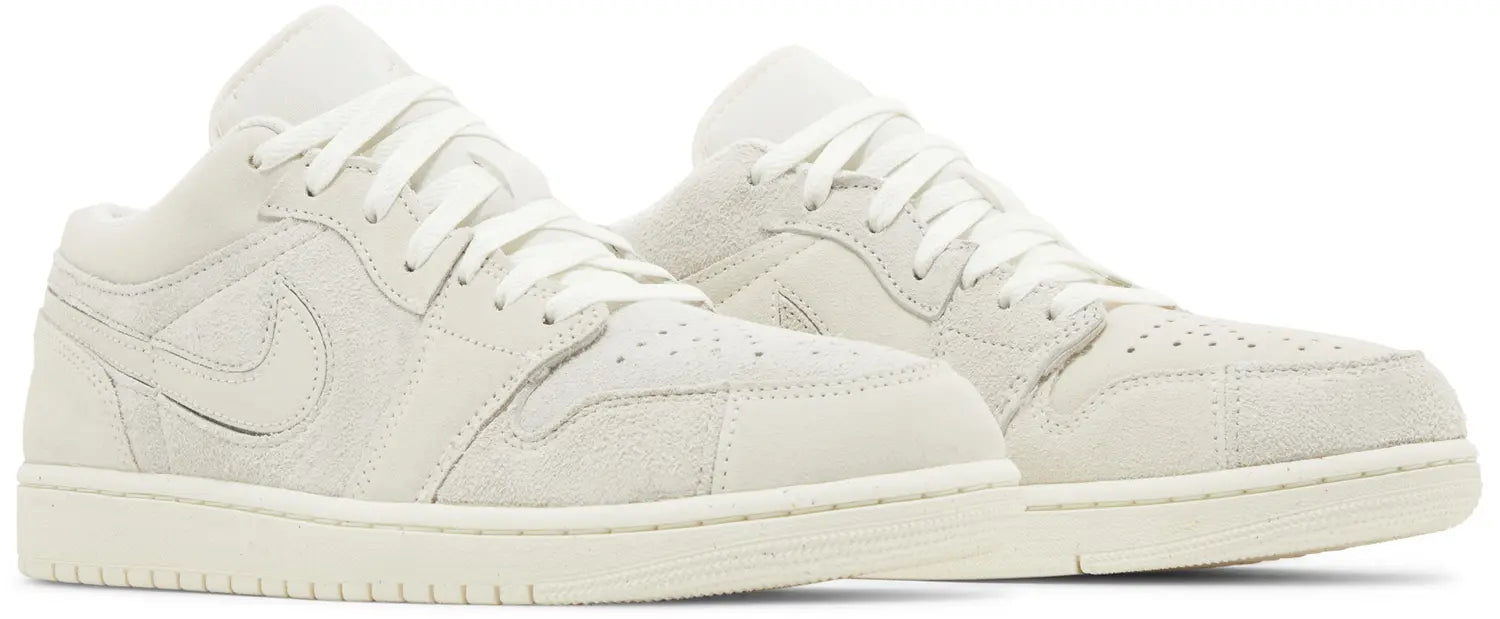 [FQ3055-100] Mens Air Jordan RETRO 1 LOW SE CRAFT 'PALE IVORY'
