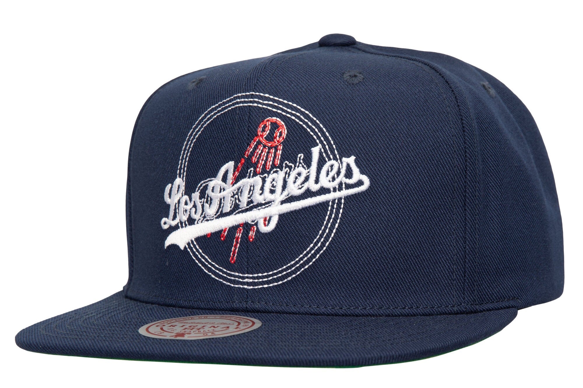 [HS9641-LADBLUE] MENS MITCHELL & NESS MLB DOUBLE UP SNAPBACK DODGERS