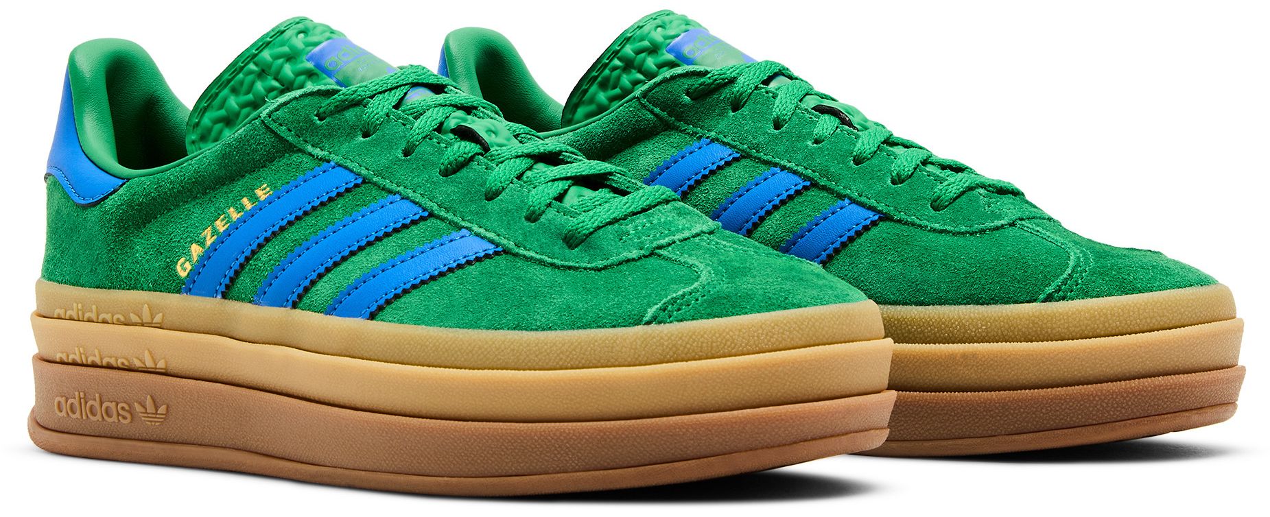 [IE1370] WOMENS ADIDAS GAZELLE BOLD 'GREEN BLUE GUM'