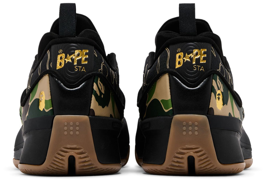 [JH6358] MENS ADIDAS DAME 9 'BAPE BLACK GREEN'