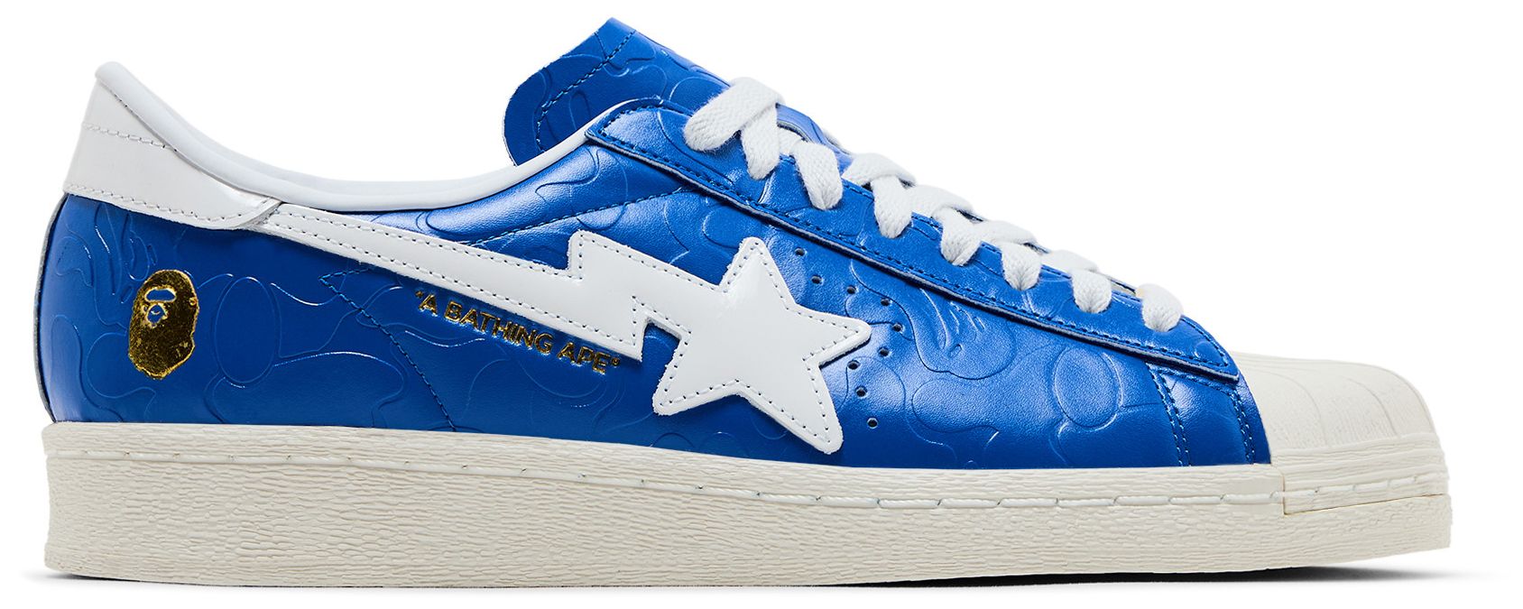 [JR2702] MENS ADIDAS SUPERSTAR VINTAGE 'BAPE BLUE WHITE'