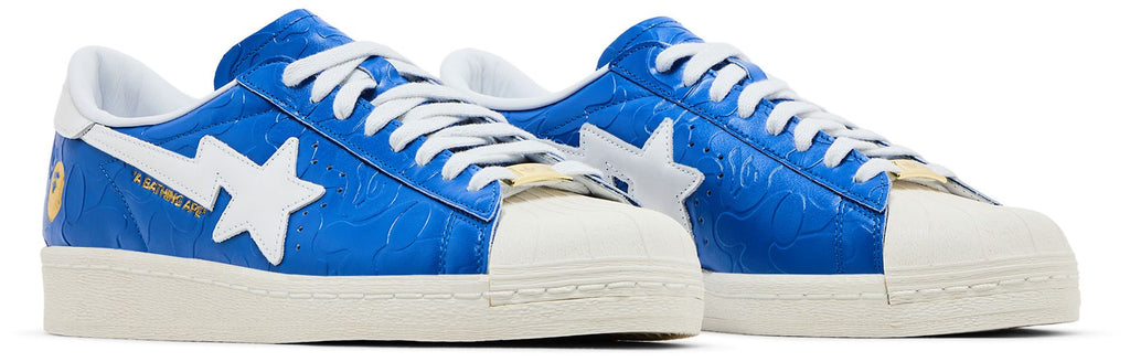 [JR2702] MENS ADIDAS SUPERSTAR VINTAGE 'BAPE BLUE WHITE'