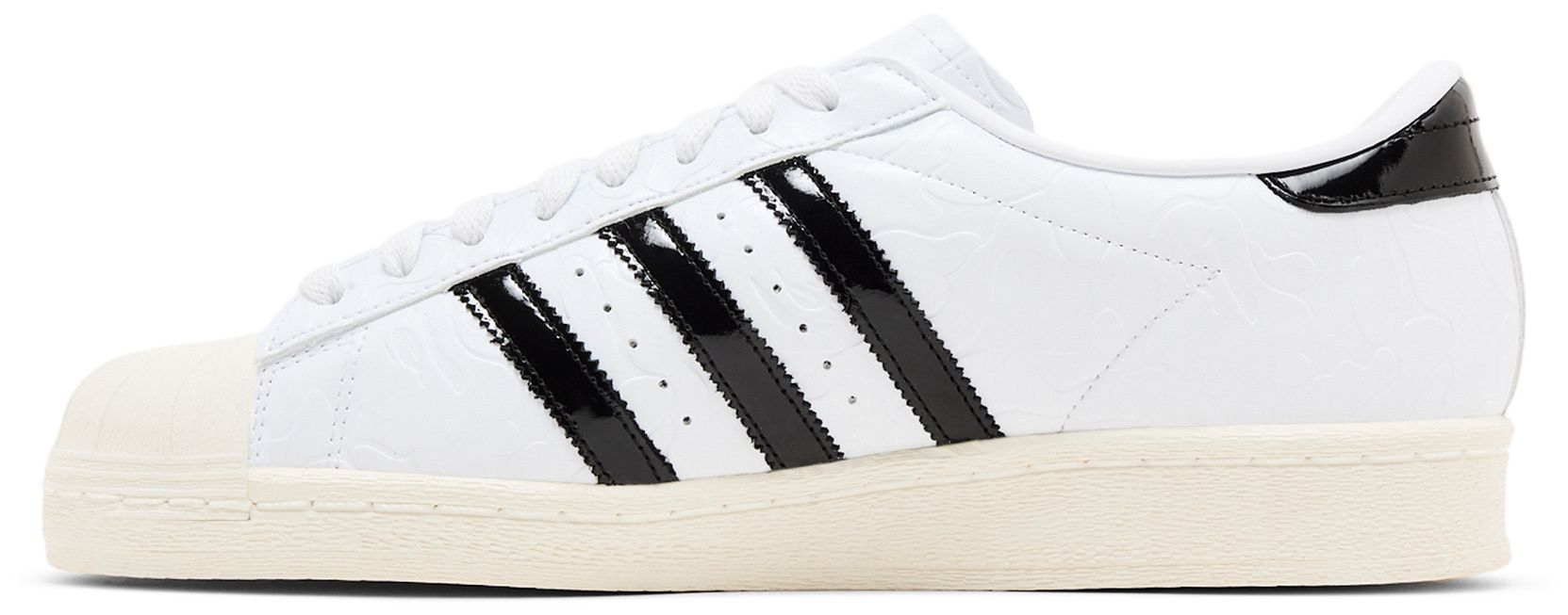 [JR2701] Mens Adidas X Bape Superstar Vintage 'Bape White Black'