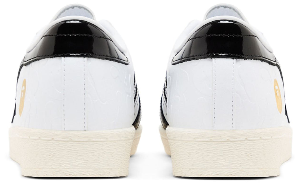 [JR2701] Mens Adidas X Bape Superstar Vintage 'Bape White Black'