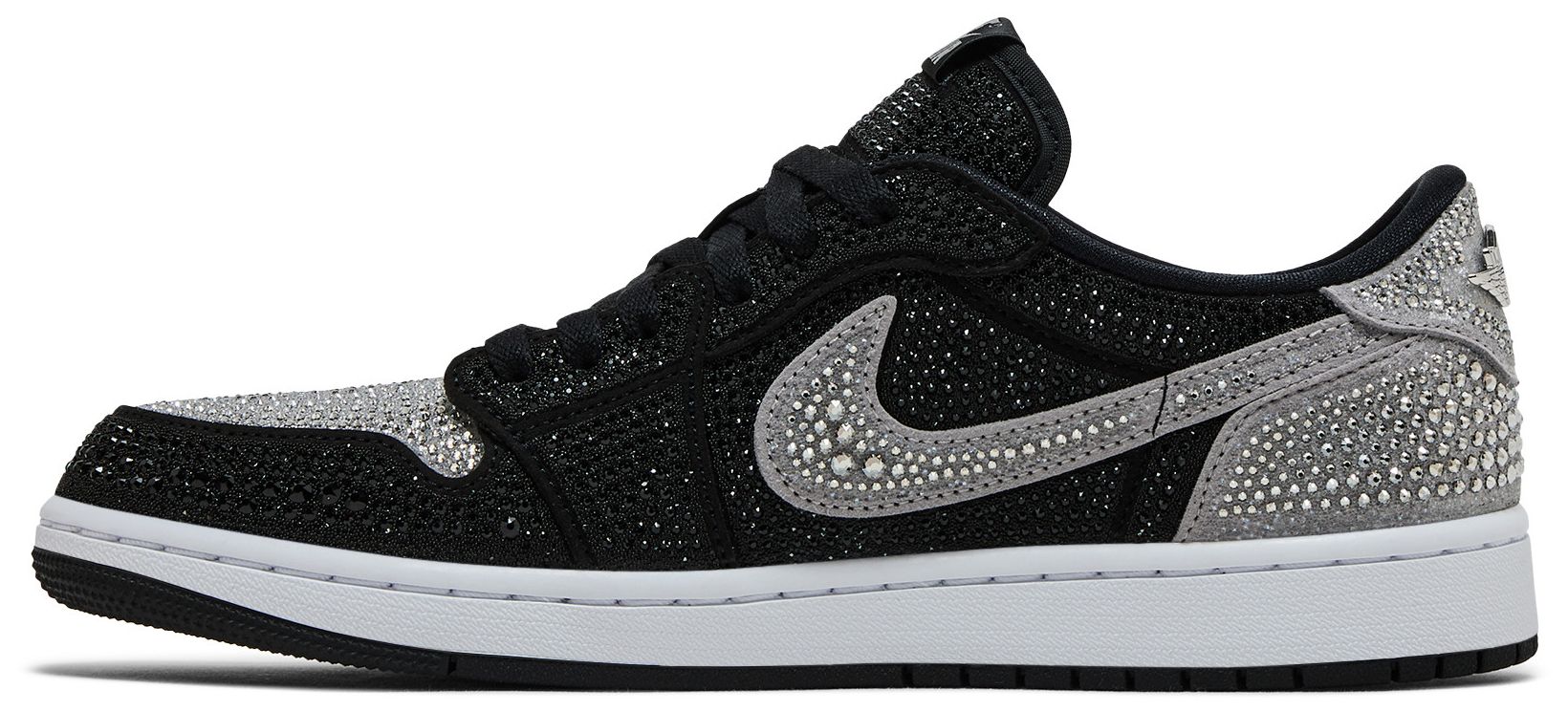 [HM9208-001] WOMENS AIR JORDAN RETRO 1 LOW OG 'SWAROVSKI STEALTH'