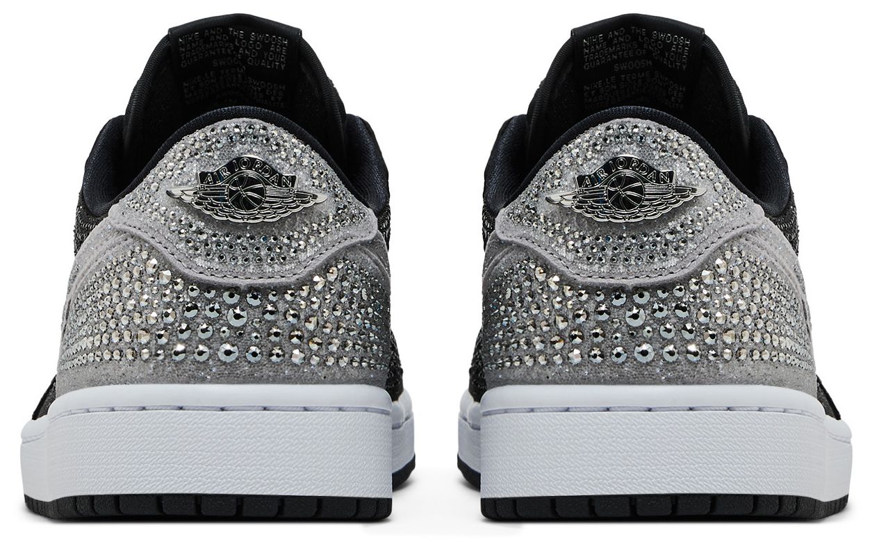 [HM9208-001] WOMENS AIR JORDAN RETRO 1 LOW OG 'SWAROVSKI STEALTH'