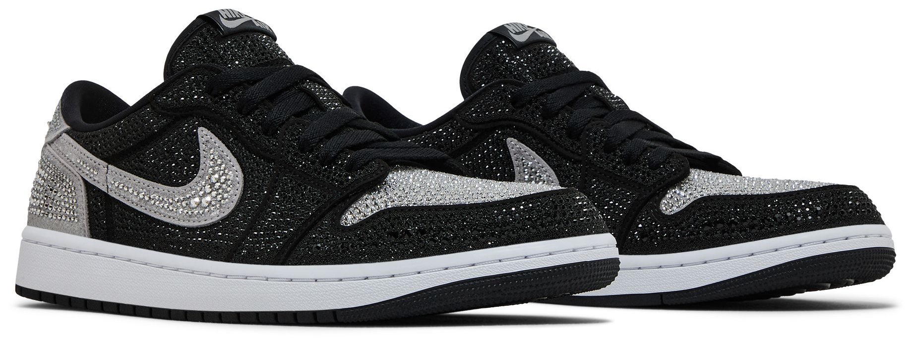 [HM9208-001] WOMENS AIR JORDAN RETRO 1 LOW OG 'SWAROVSKI STEALTH'