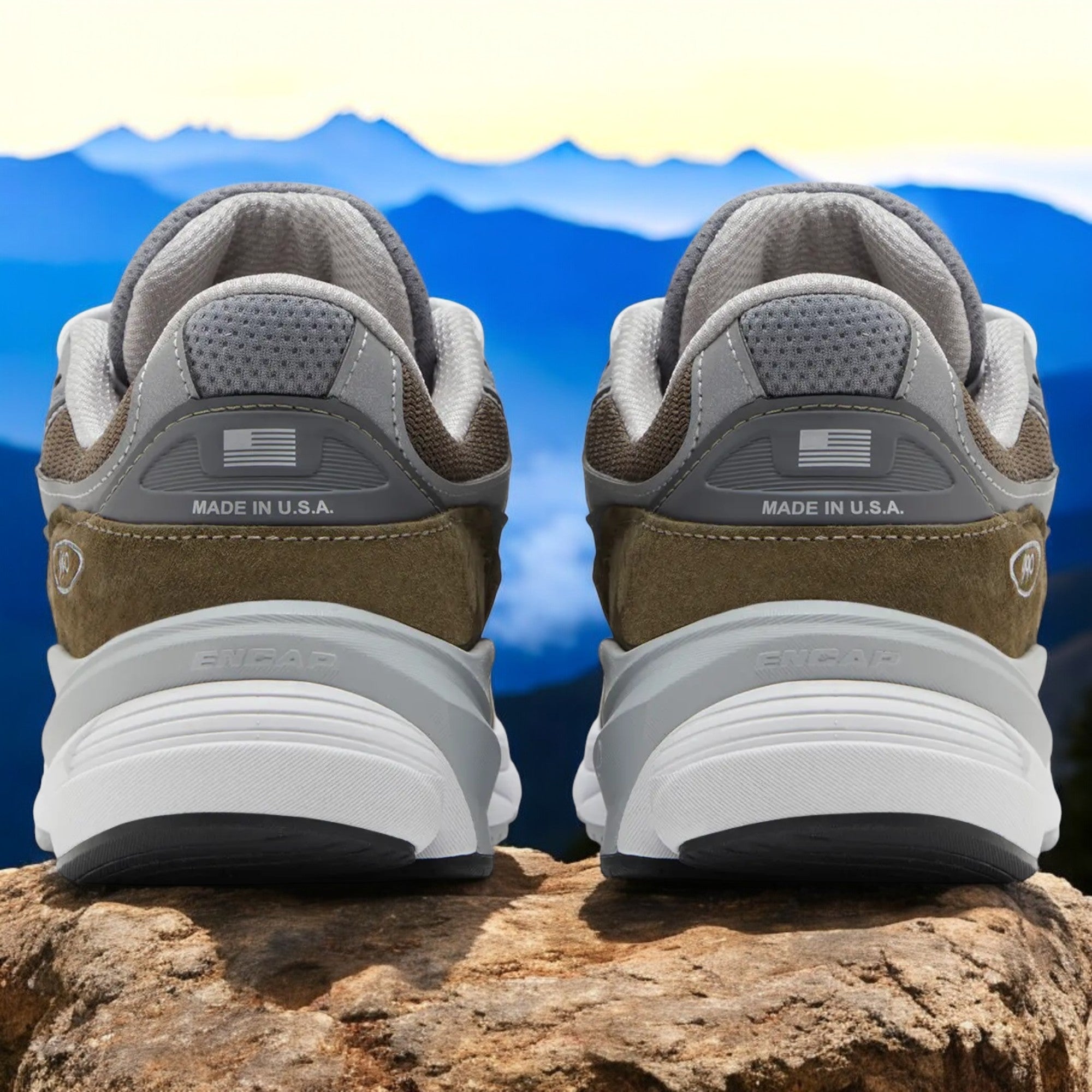 [U990OG6] Mens New Balance 990V6 MADE IN USA 'DARK OLIVE'