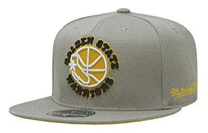 MENS MITCHELL & NESS NBA SUNNY GRAY FITTED HWC WARRIORS