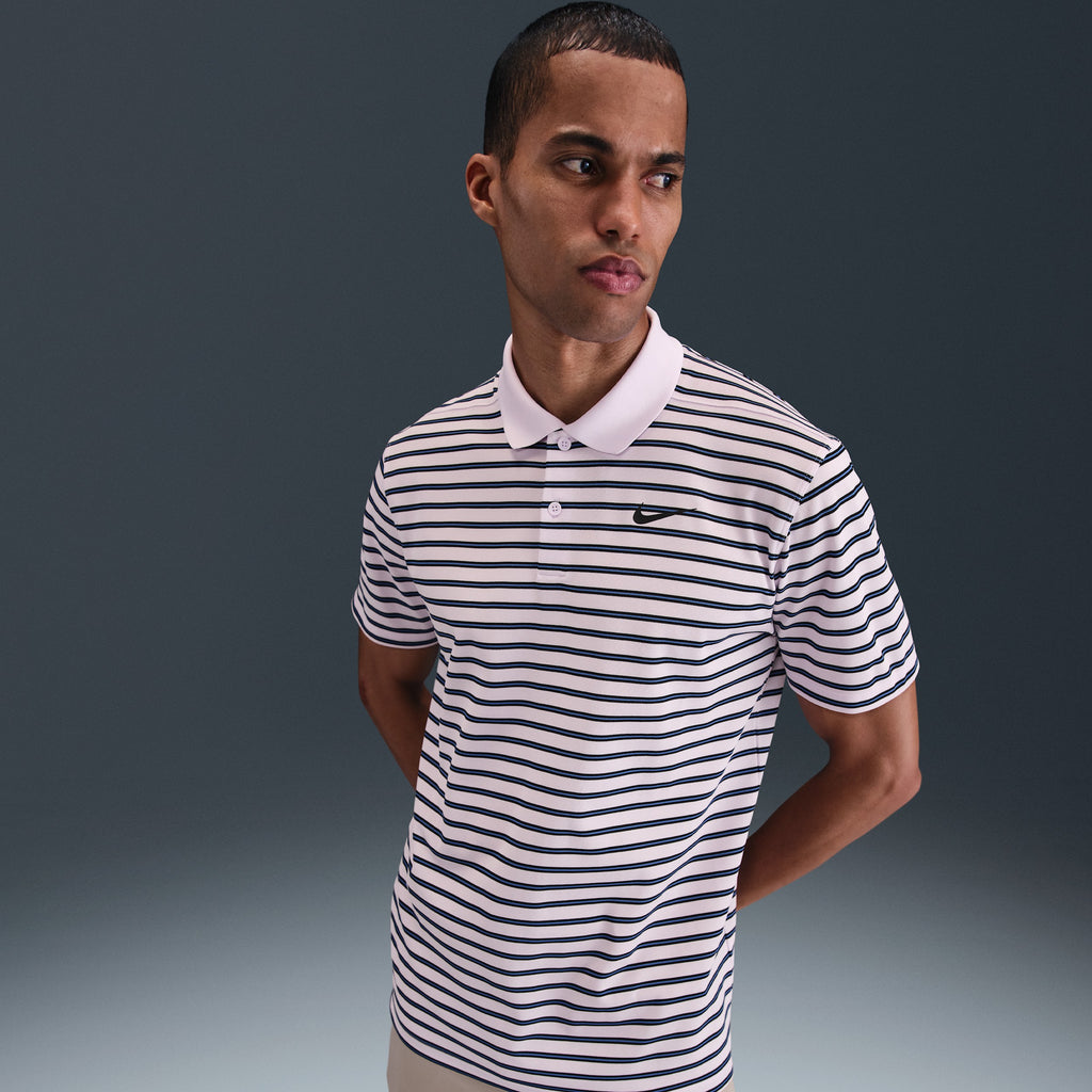 [DH0829-516] MENS NIKE DRI-FIT VICTORY STRIPE POLO