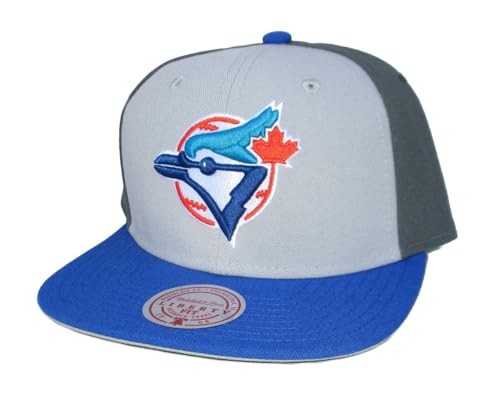 MENS MITCHELL & NESS MLB TRIPLE PLAY LIBERTY SNAPBACK COOP BLUE JAYS